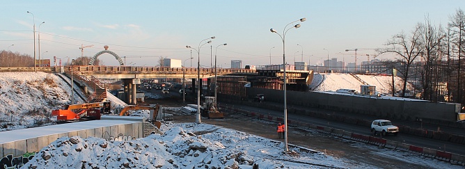 Участок строительства. Зима 2015/2016 года